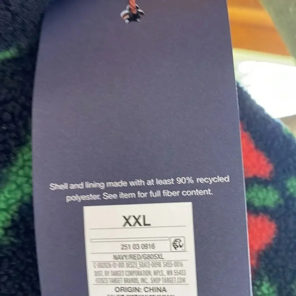 NWT Rowing Blazers for Target Men’s Rose print fleece zip up jacket in a XXL. - Picture 5 of 13